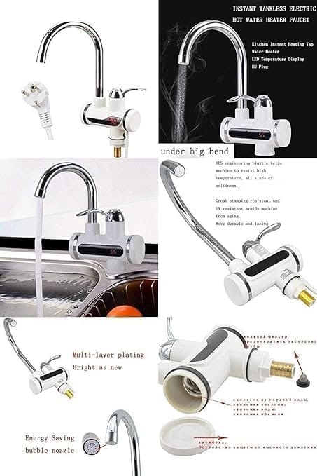 Instant Electric Water Heater Faucet Tap Home-Kitchen