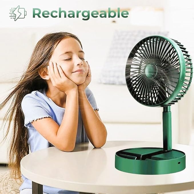 Mini Portable Foldable Small Fan Green