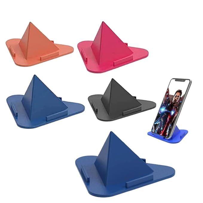 Triangle stand Mobile Accessories Universal Portable Three-Sided Pyramid Shape Desktop ( 5 Set )