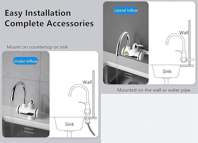 Instant Electric Water Heater Faucet Tap Home-Kitchen