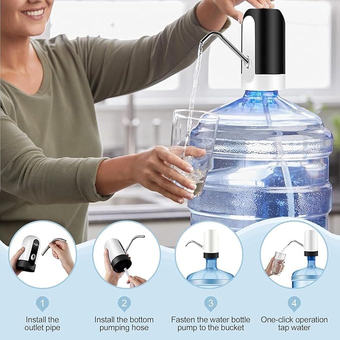 Automatic Wireless Water Can Dispenser Pump